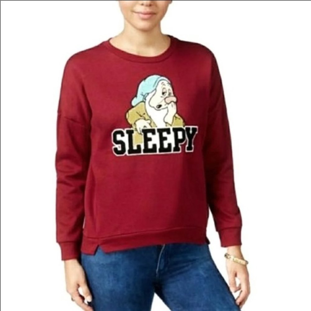 Sleepy embroidered crew neck sweatshirt